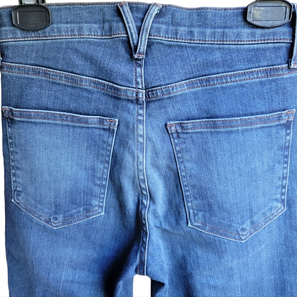 Veronica Beard Debbie High-Rise Button Fly Fray Hem Skinny Jeans Laguna … - Picture 8 of 16
